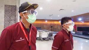 Denpasar Airport disinfected in fight against Covid-19